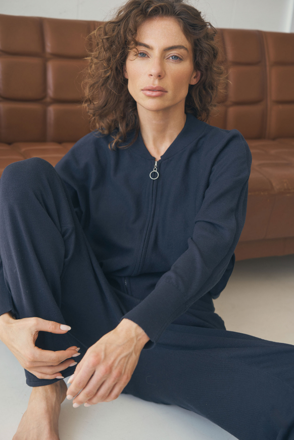 Cardigan KO:MET aus Feinstrick mit Zipper