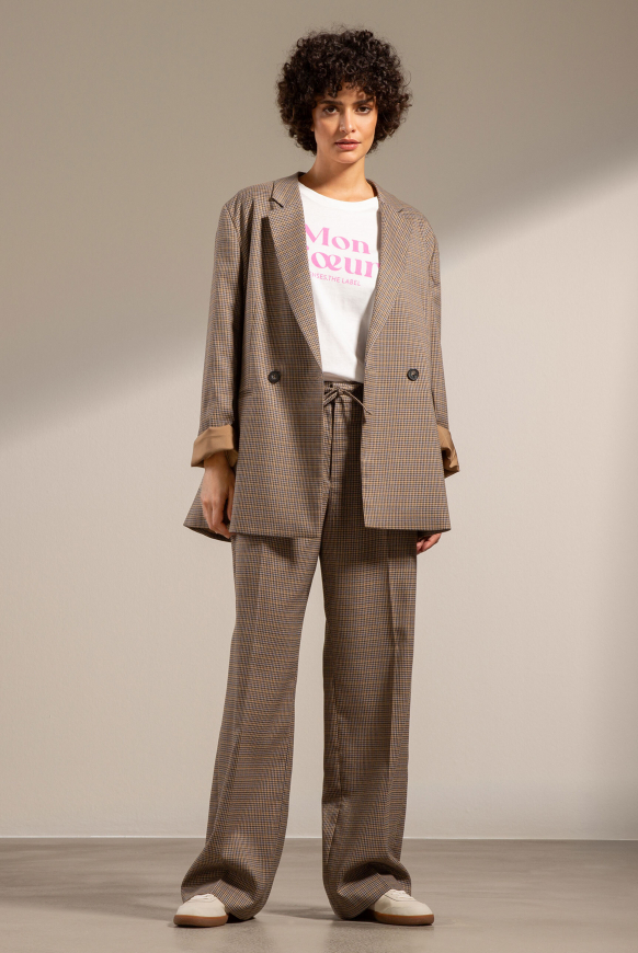 Karierte Stoffhose PHOE:BE Wide Leg