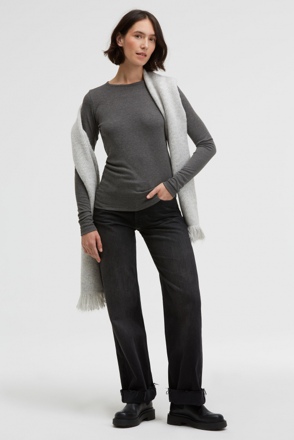 Langarmshirt TA:MINA mit Rundhalsausschnitt