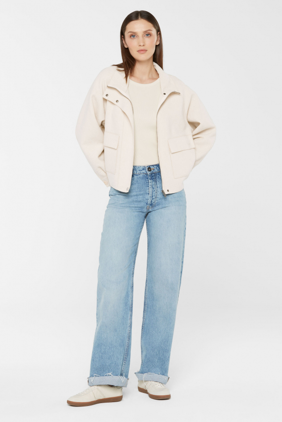 Moderne Kurzjacke O:KI aus Woll-Mix