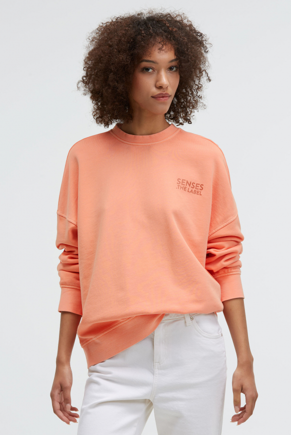 Sweatshirt STAR:LIGHT mit gewaschener Optik und Backprint