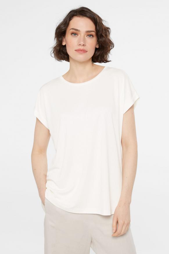 Ärmelloses Shirt mit Rundhalsausschnitt cotton white