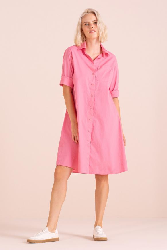 Hemdblusenkleid in A-Linie soft pink