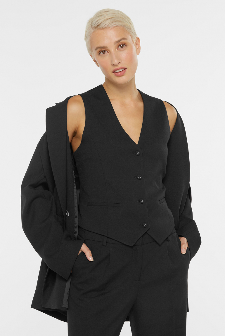 Anzug-Weste FOR:LIE black