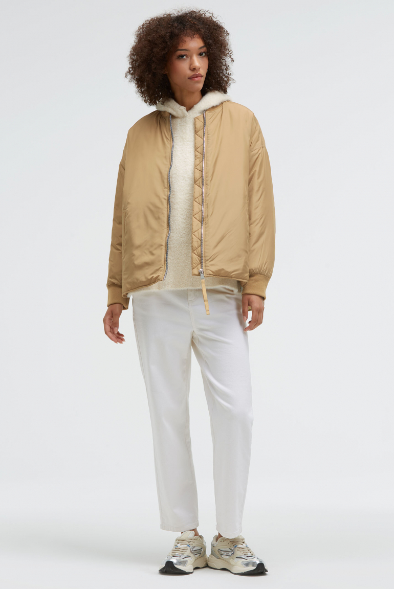 Blouson OPTI:MIST im Aviator-Stil light cognac