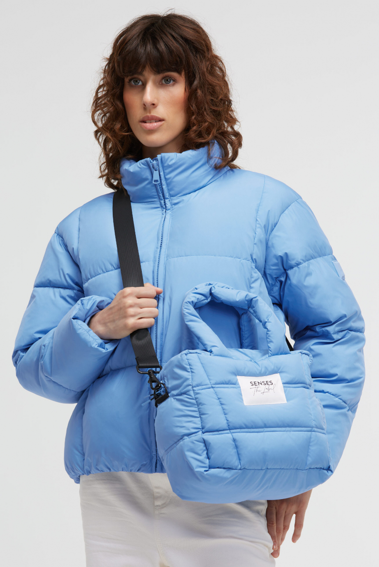 Crossbody Puffer Bag AS:KA bleu ciel