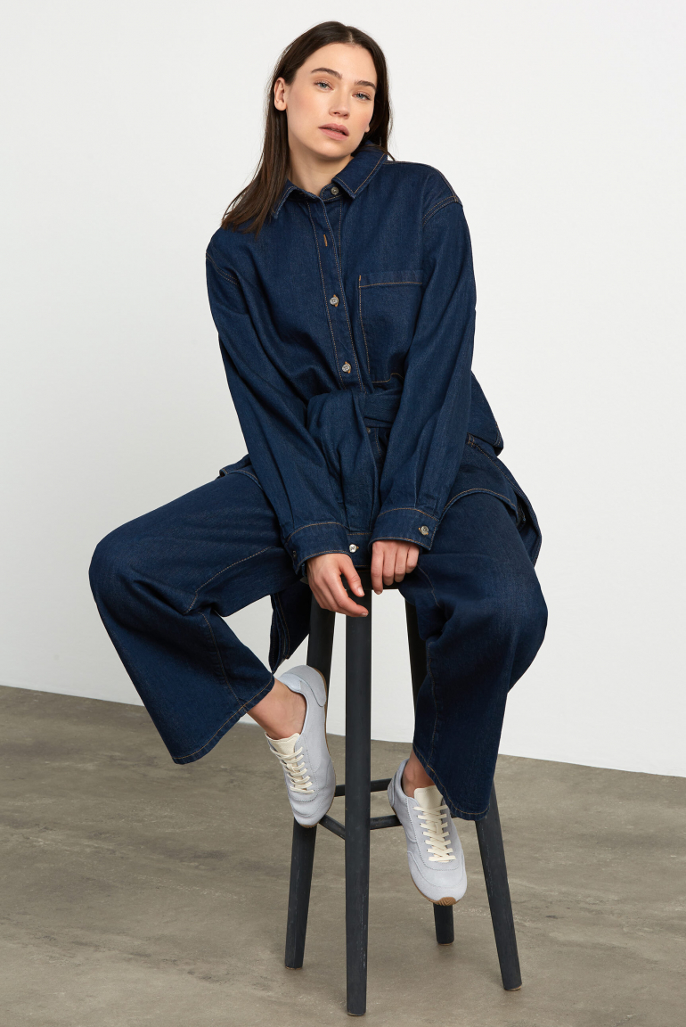 Jeans NE:LA High Waist Wide Leg deep blue