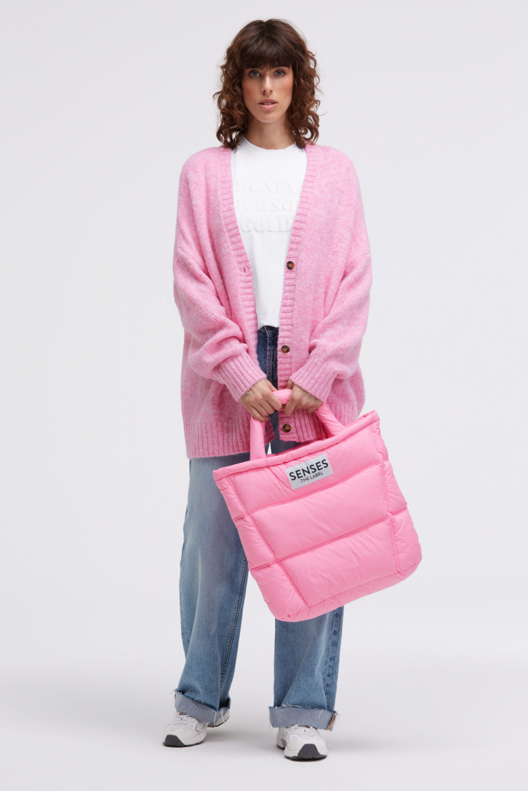 Puffer Bag AL:VA mit Zipper rose pink