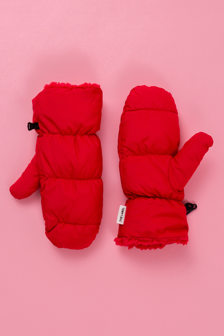 Puffer Gloves AL:VARO aura red