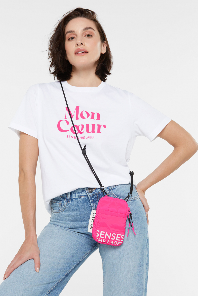 Smartphone Puffer Bag A:NE mit Kordel vivid pink