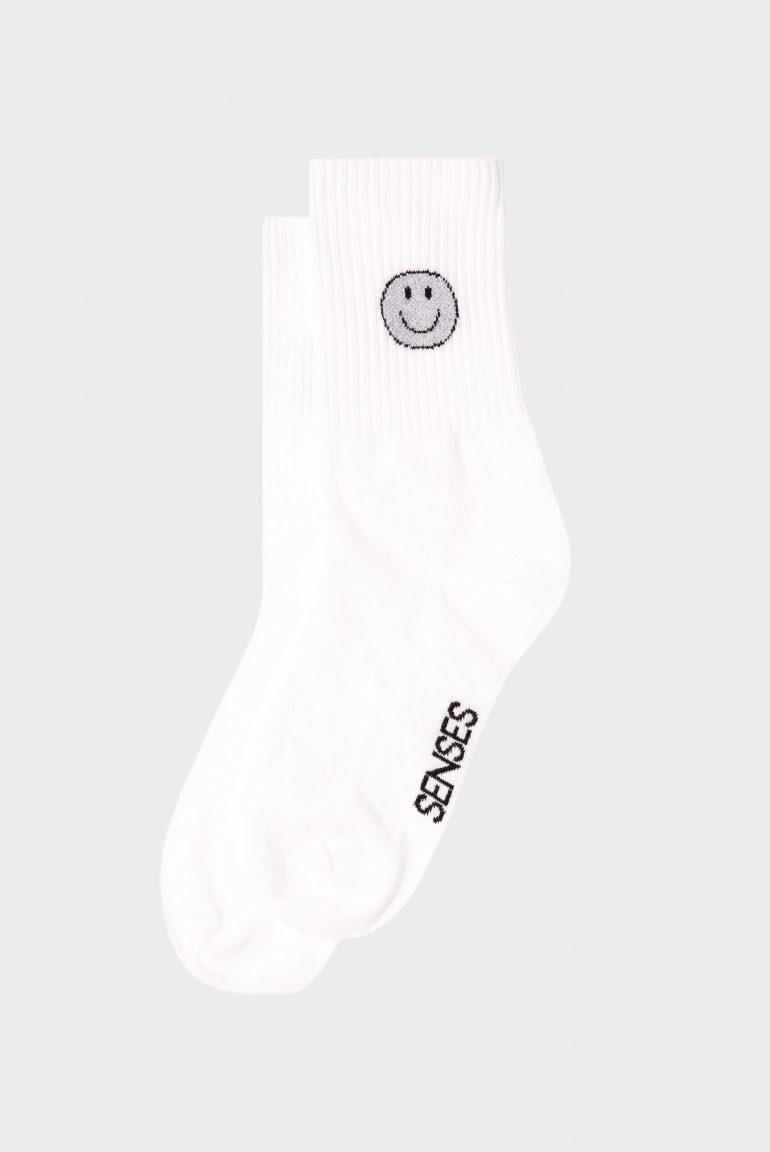 Socken A:MI mit Intarsia-Design opticwhite / silver