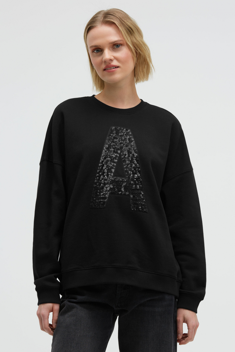 Sweatshirt SEL:MA mit Artwork black