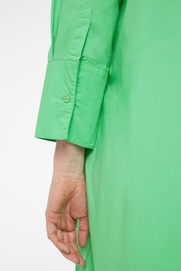 Hemdblusenkleid in A-Linie simply green