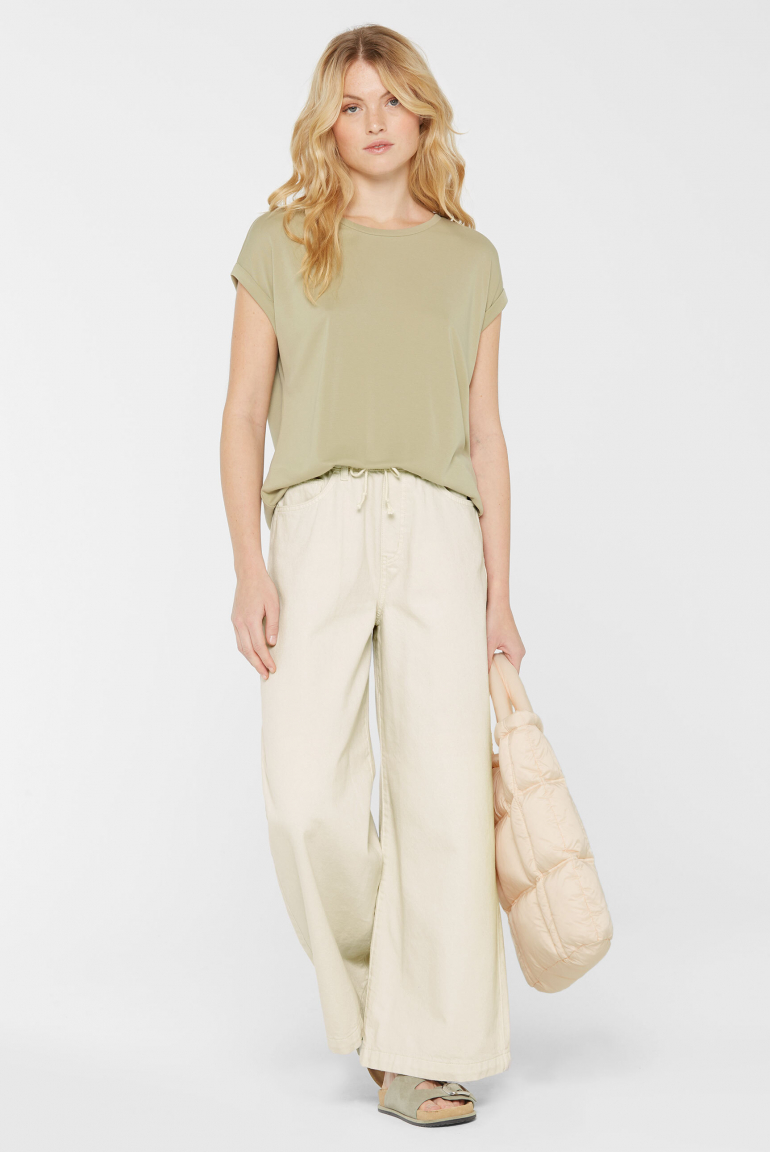 Ärmelloses Shirt TU:NIS aus Modal-Mix light sage