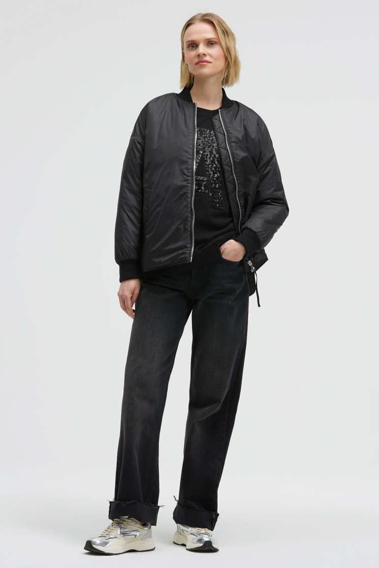 Blouson OPTI:MIST im Aviator-Stil black