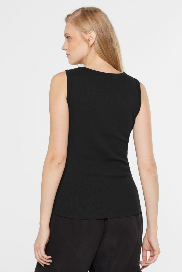 Geripptes Top TIL:DA black