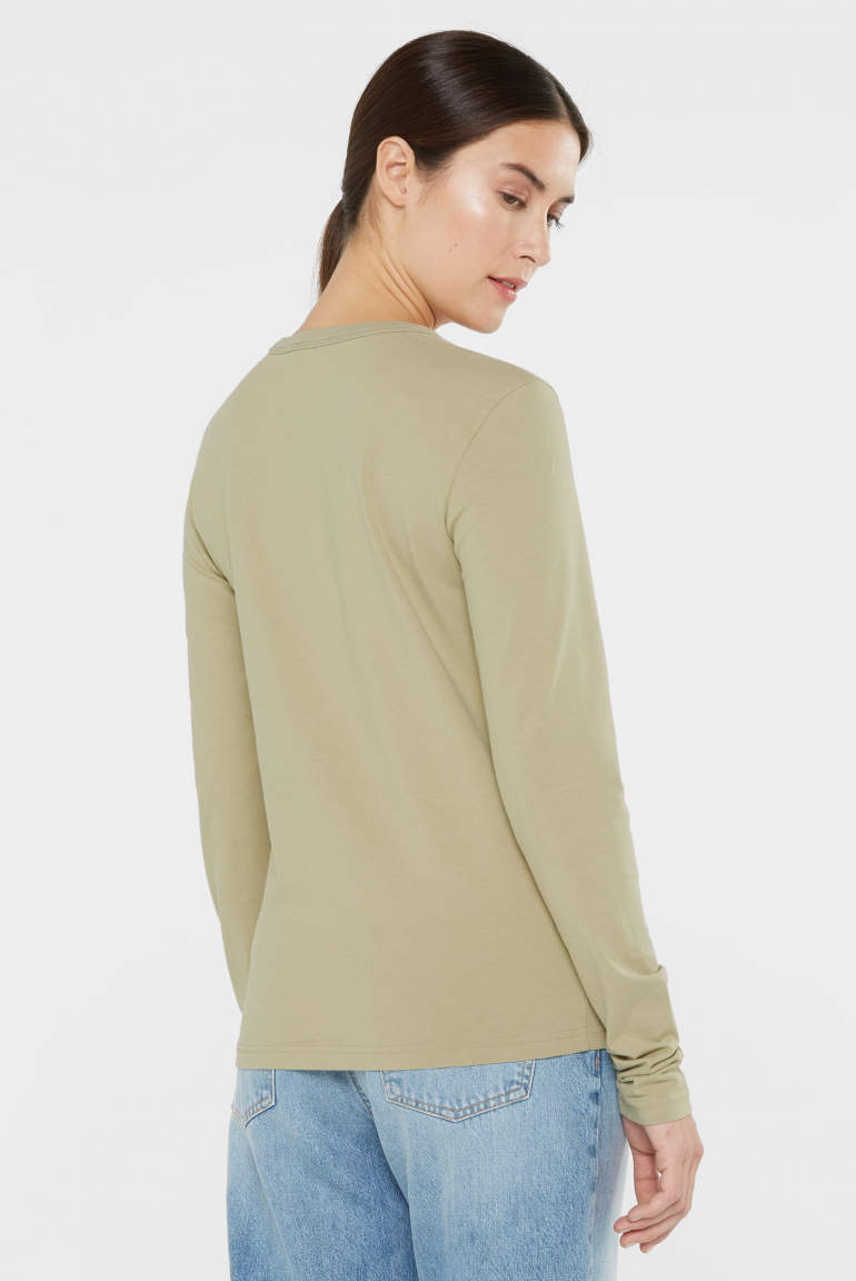 Longsleeve TU:ULA aus Jersey light sage