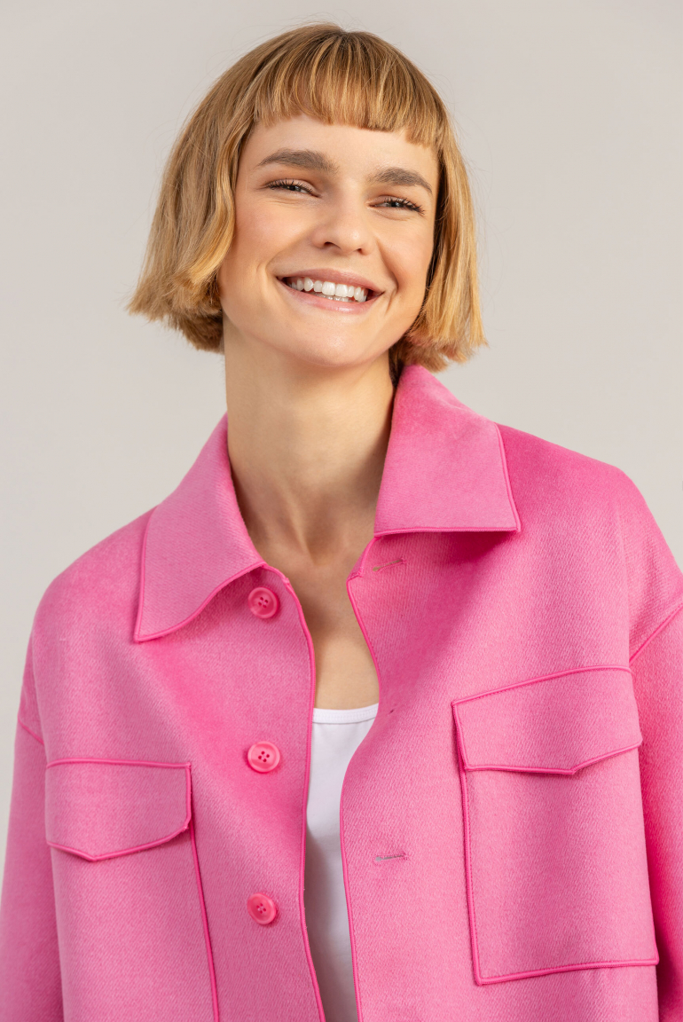 Mantel OT:TI im Overshirt-Stil vivid pink