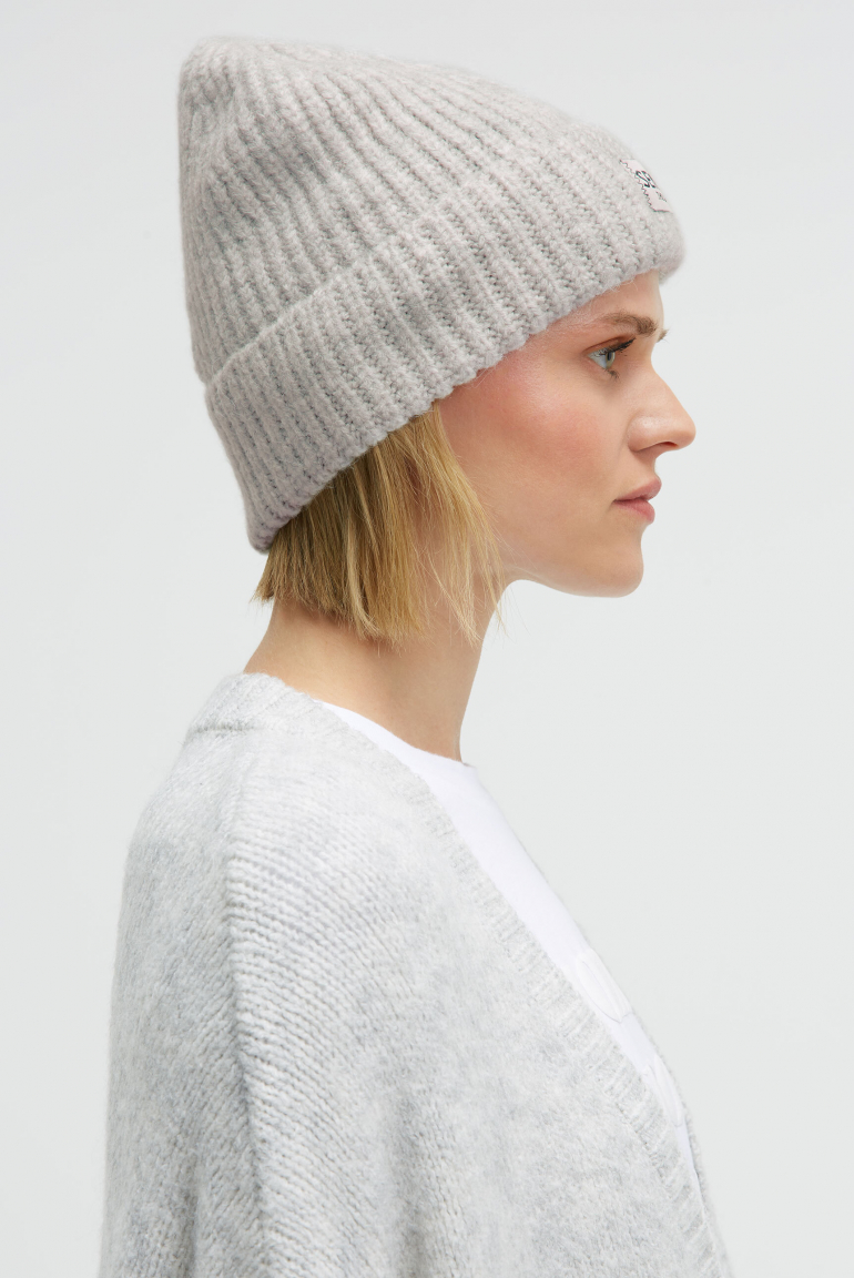 Mütze AL:PS in Rippstrick cozy grey melange