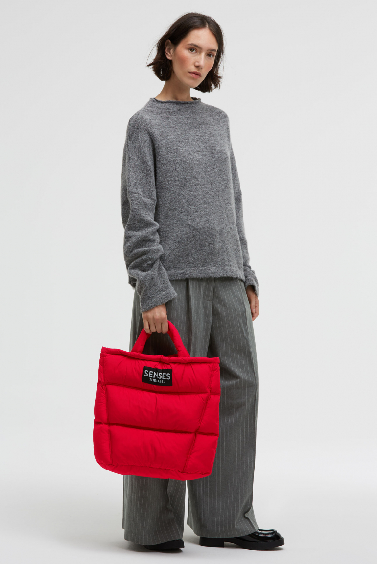 Puffer Bag ADOR:ABLE mit Schulterriemen aura red