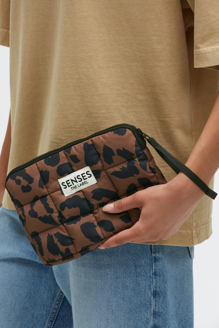 Puffer Beauty Bag ALLI:SON leo brown