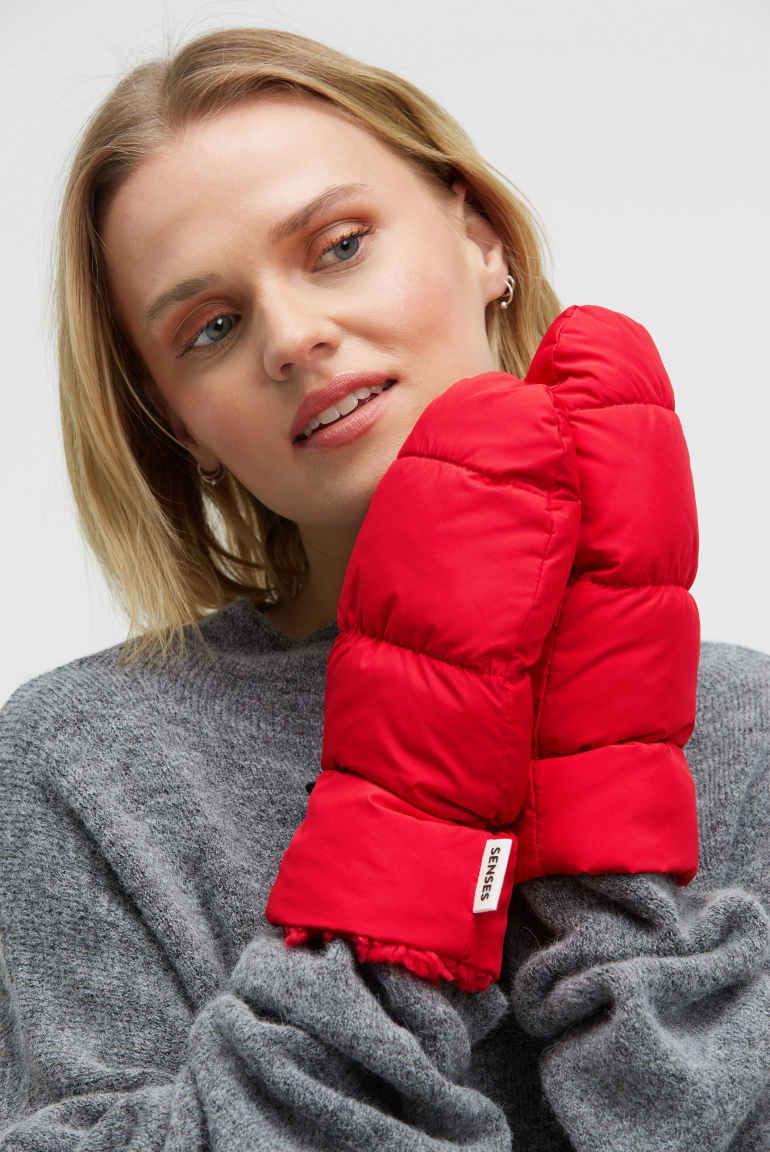 Puffer Gloves AL:VARO aura red