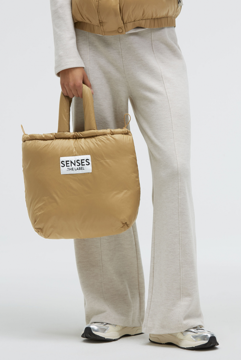 Puffer Tote Bag AD:NA light cognac