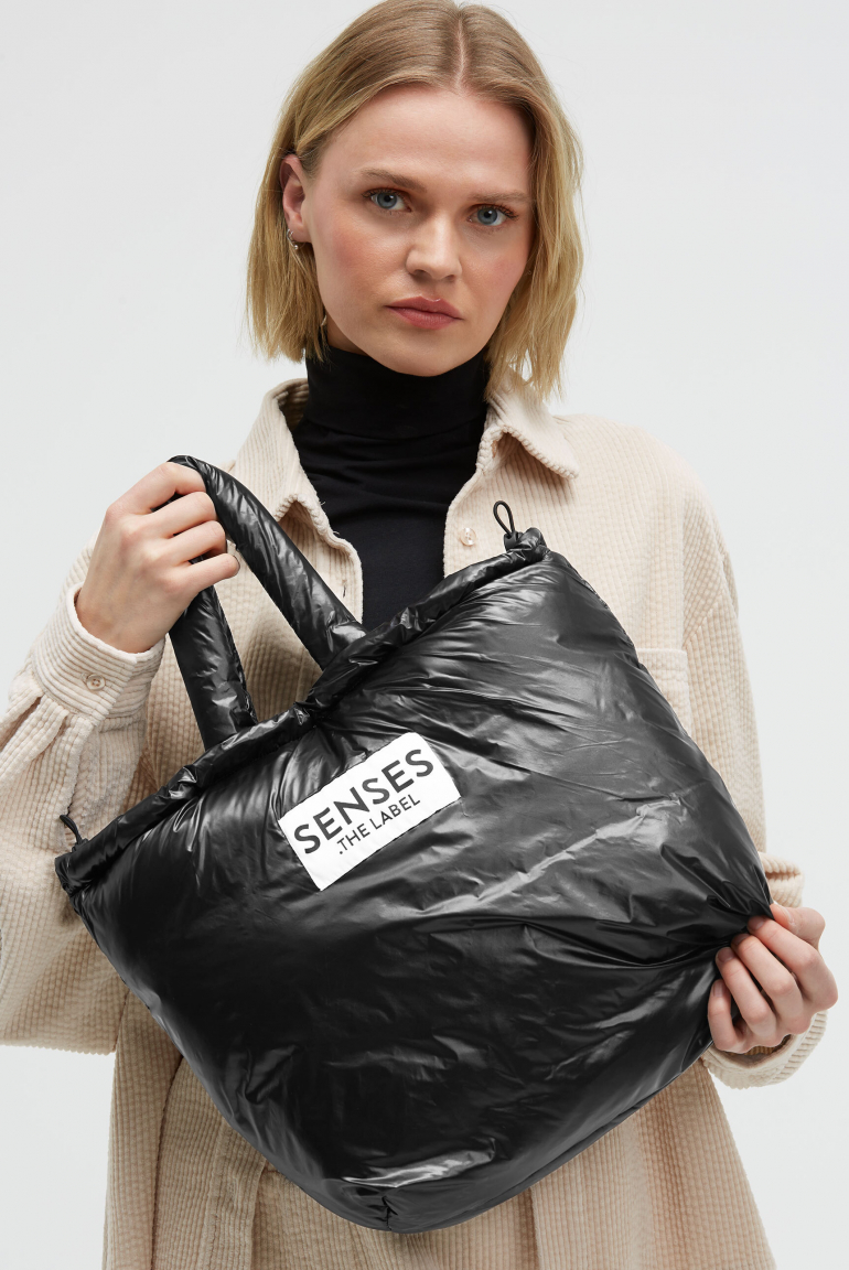 Puffer Tote Bag AD:NA black