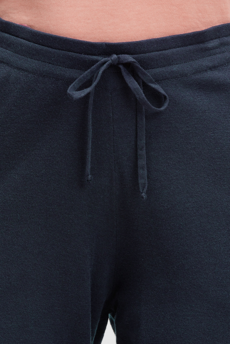 Strickhose PER:RY mit Tapered Leg blue navy