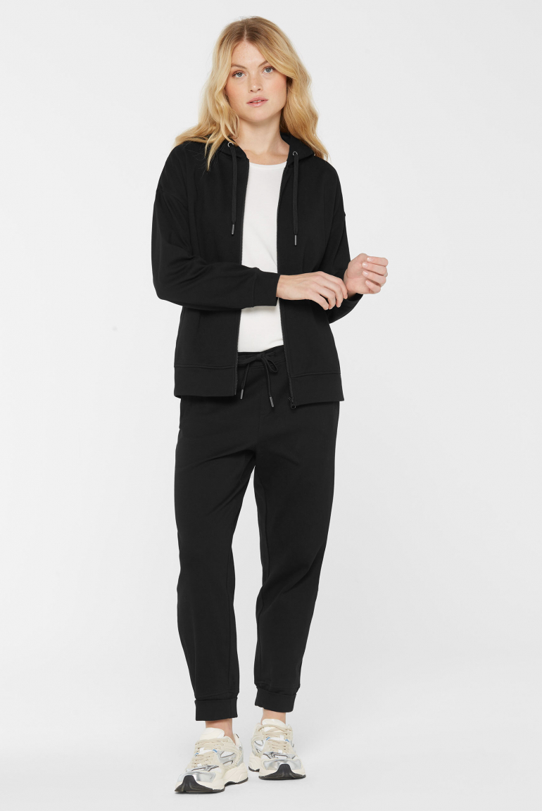 Sweatjacke SIE:NA mit Kapuze black