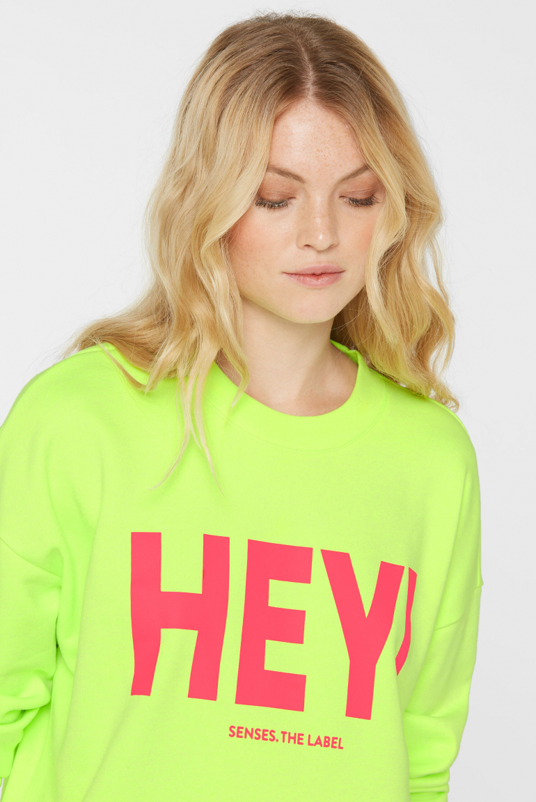 Sweatshirt SU:RI mit Print Artwork new lime print