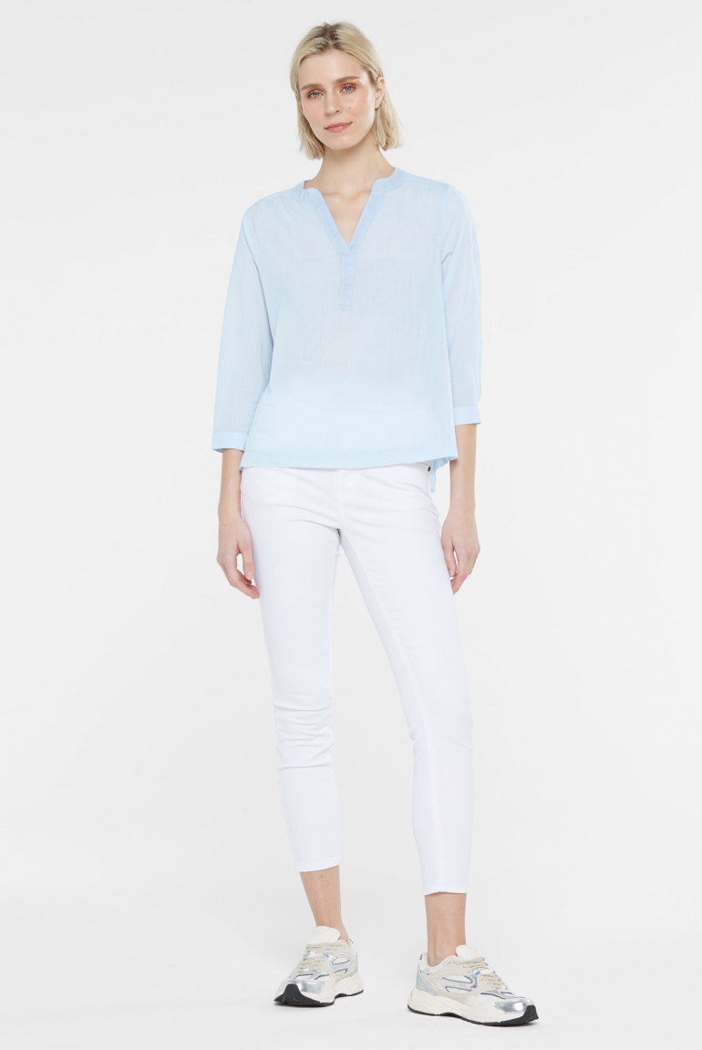 Bluse BEL:LUNO mit Tunika-Ausschnitt