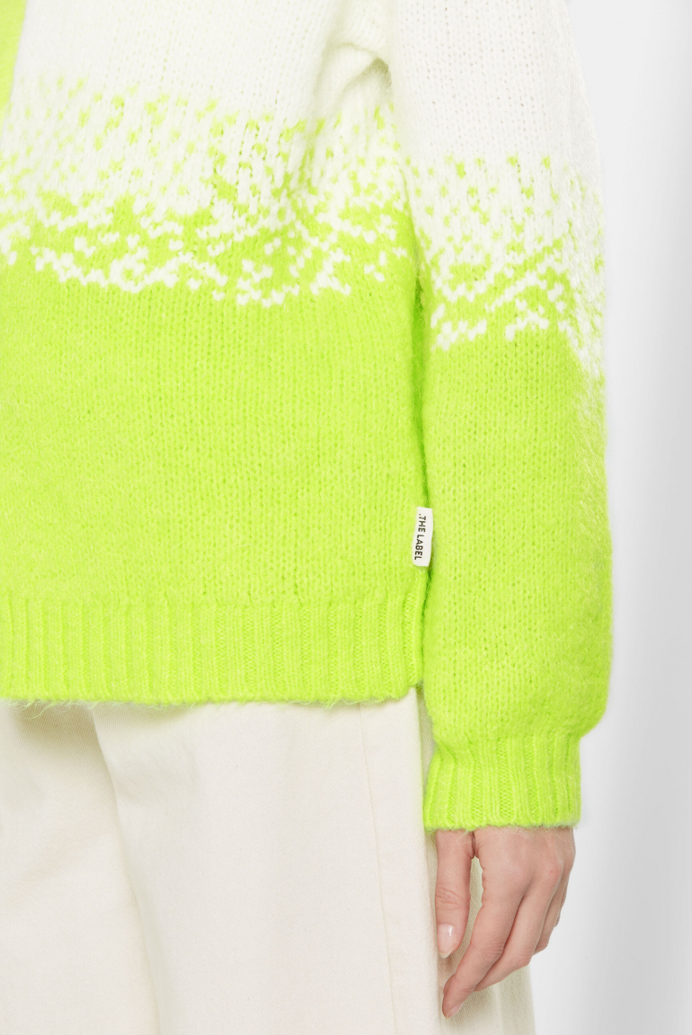 Flauschiger, offener Cardigan KH:EA mit Farbverlauf