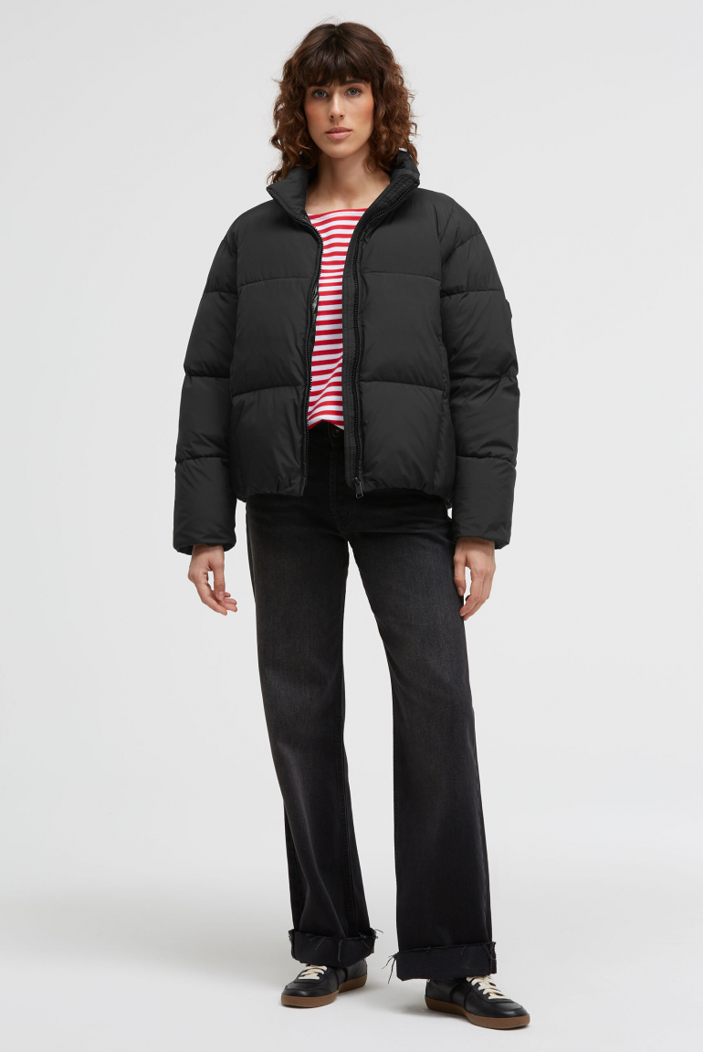 Kurze Steppjacke ON:ION mit Stehkragen