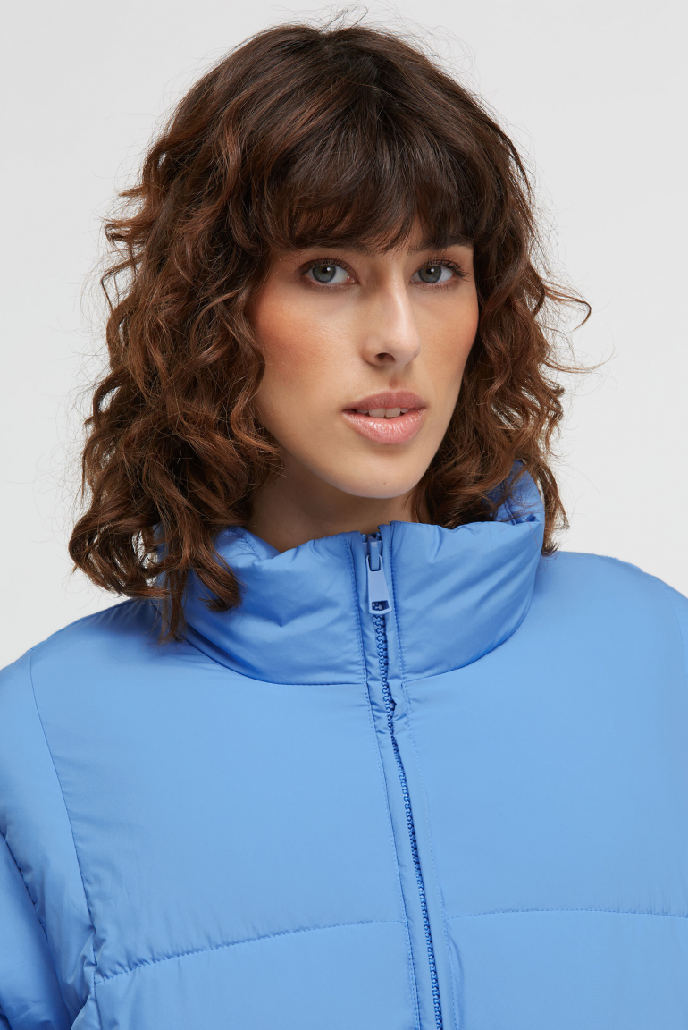 Kurze Steppjacke ON:ION mit Stehkragen