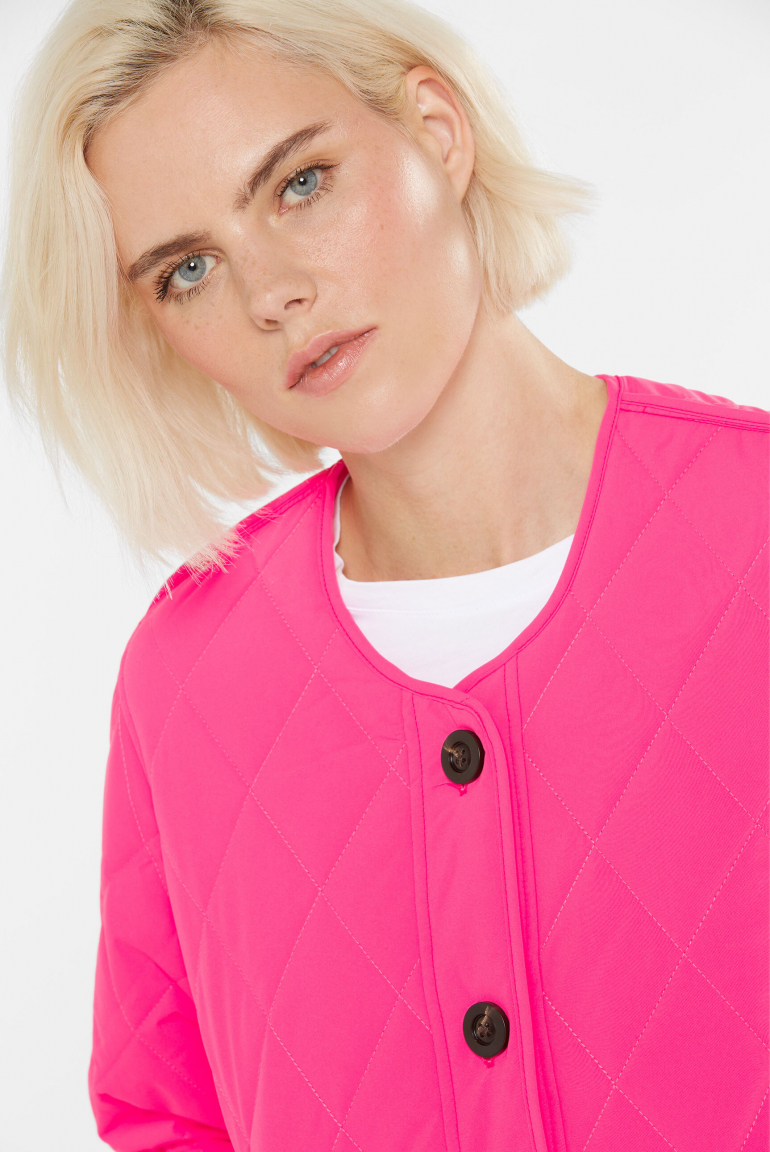 Leichte Steppjacke OLI:VIE mit Knopfleiste