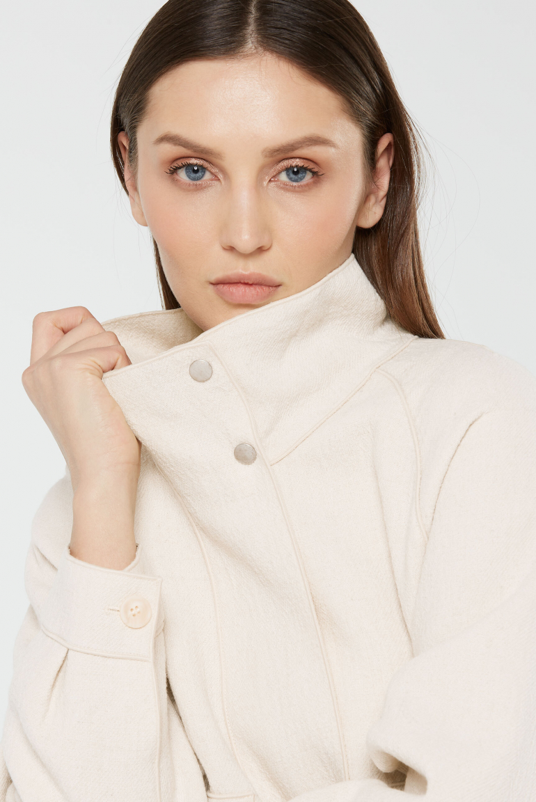 Moderne Kurzjacke O:KI aus Woll-Mix