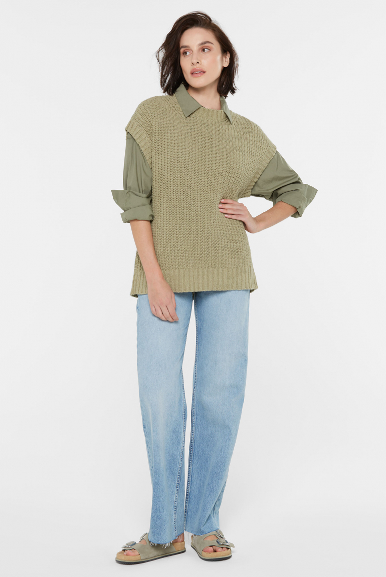 Pullunder KA:LOTTA aus Baumwoll-Leinen-Mix