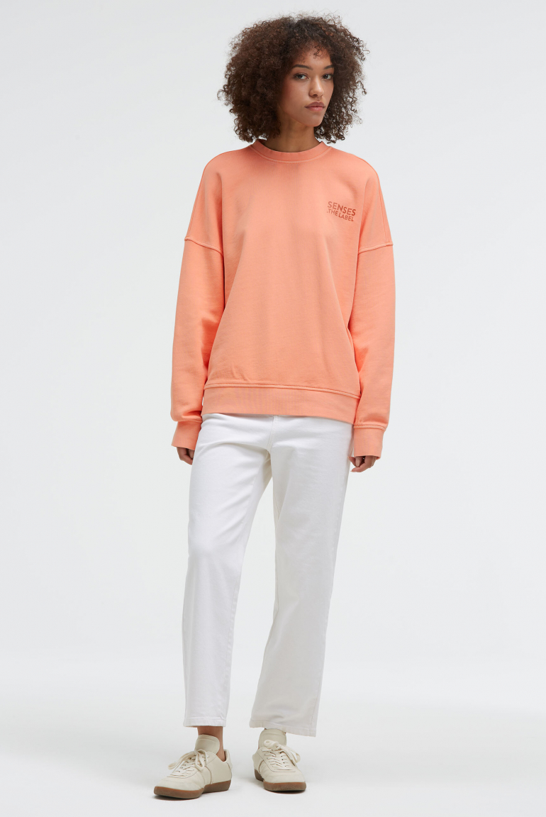 Sweatshirt STAR:LIGHT mit gewaschener Optik und Backprint