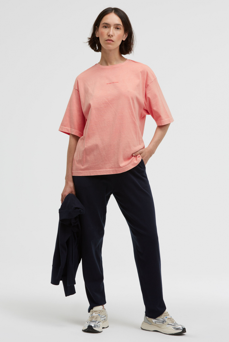 T-Shirt TEC:LA Oversized mit gewaschener Optik