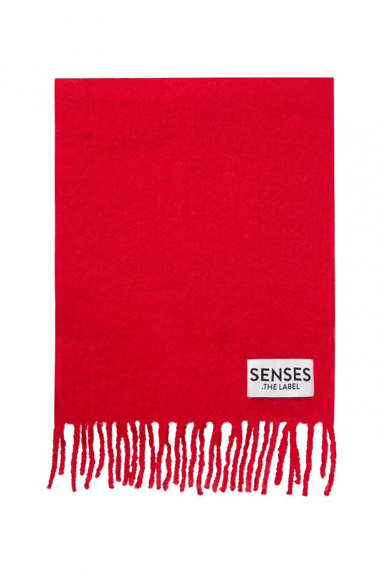 Angerauter Schal AMA:RY mit Fransen