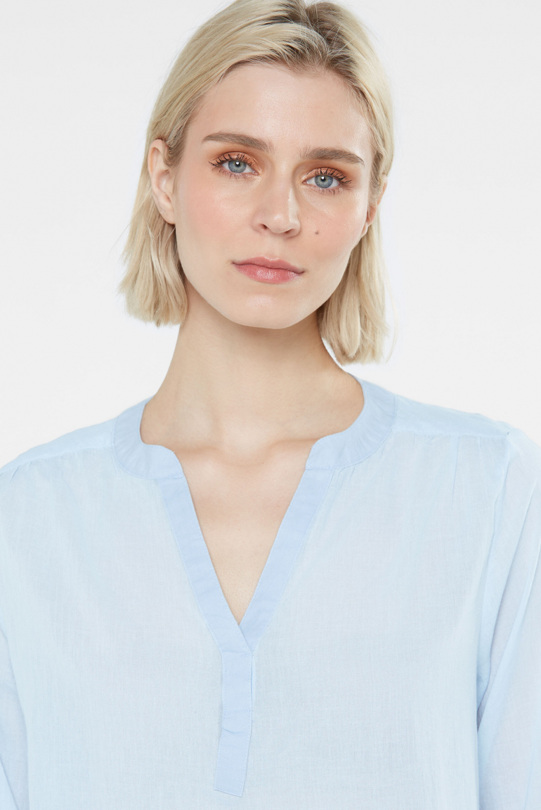 Bluse BEL:LUNO mit Tunika-Ausschnitt