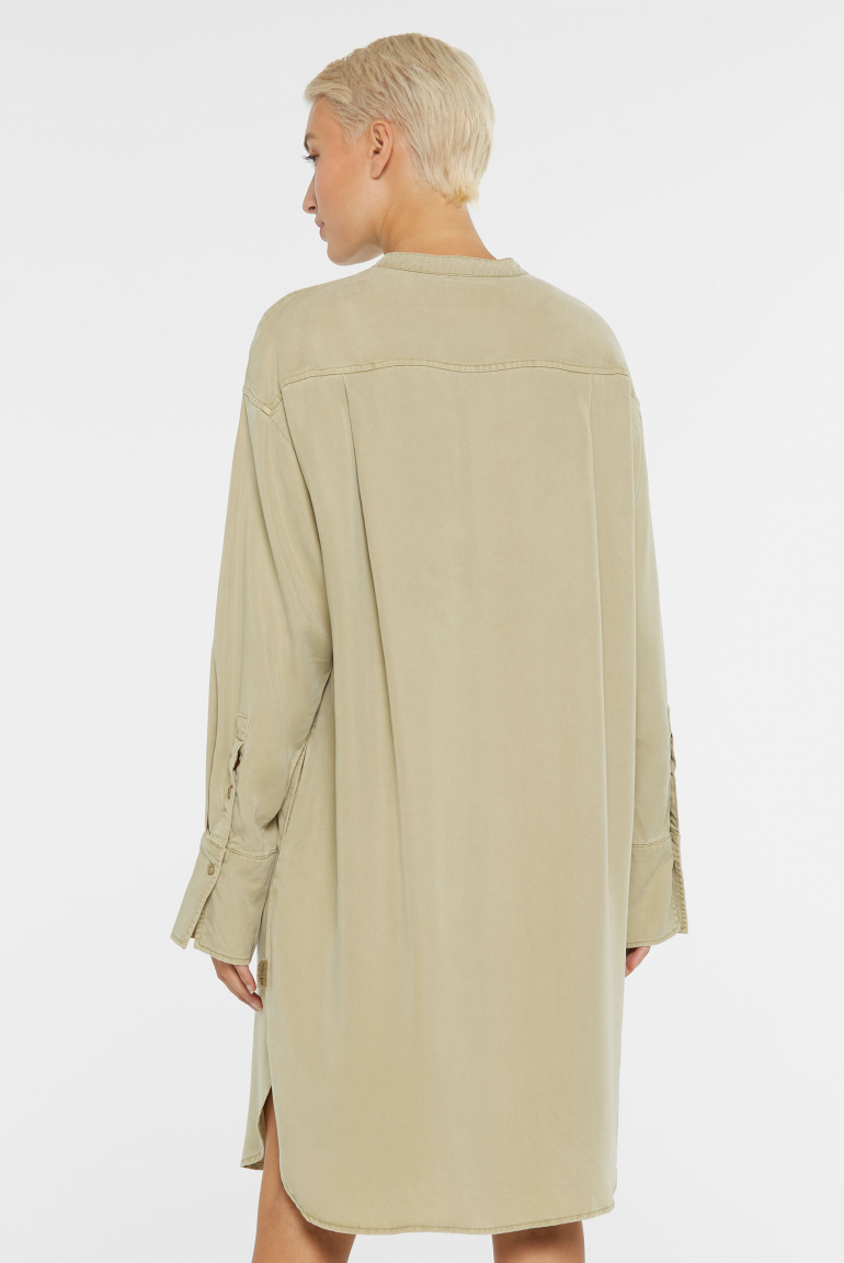 Blusenkleid FO:RM aus Lyocell mit verdeckter Knopfleiste