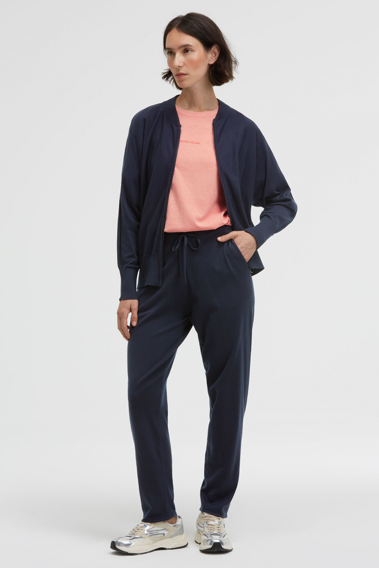 Cardigan KO:MET aus Feinstrick mit Zipper