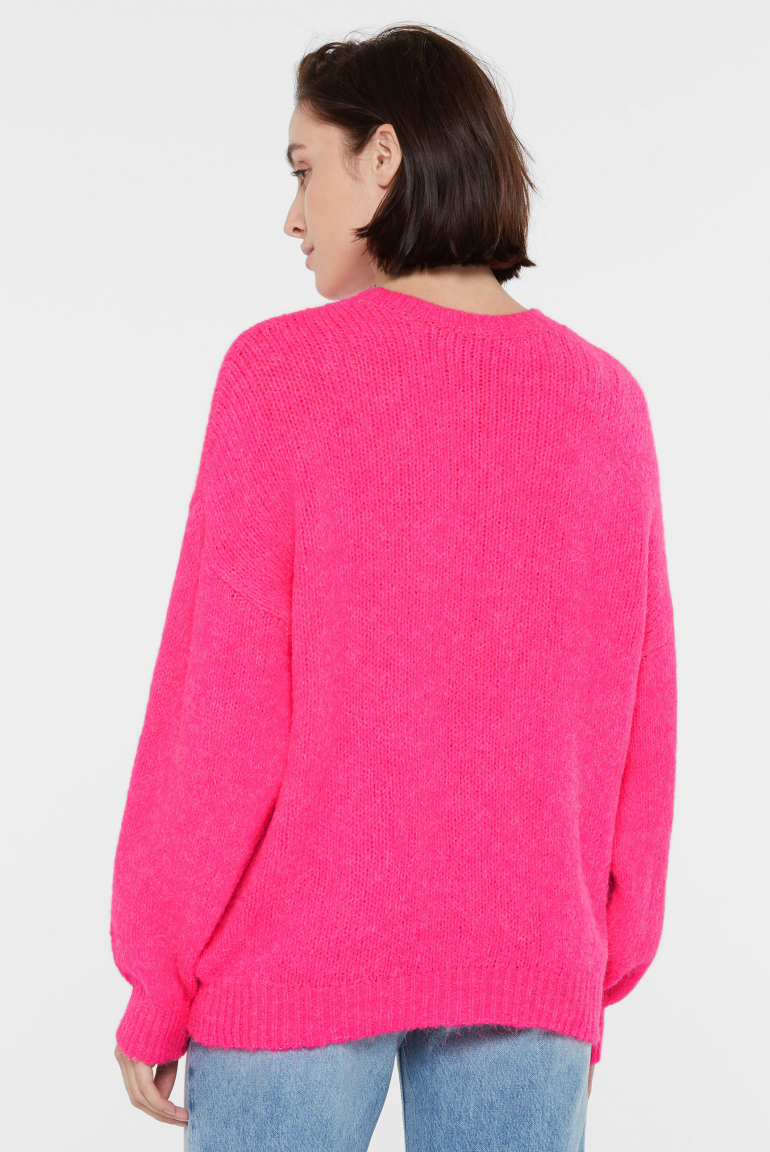 Flauschiger Pullover KA:MILE mit Rundhalsausschnitt