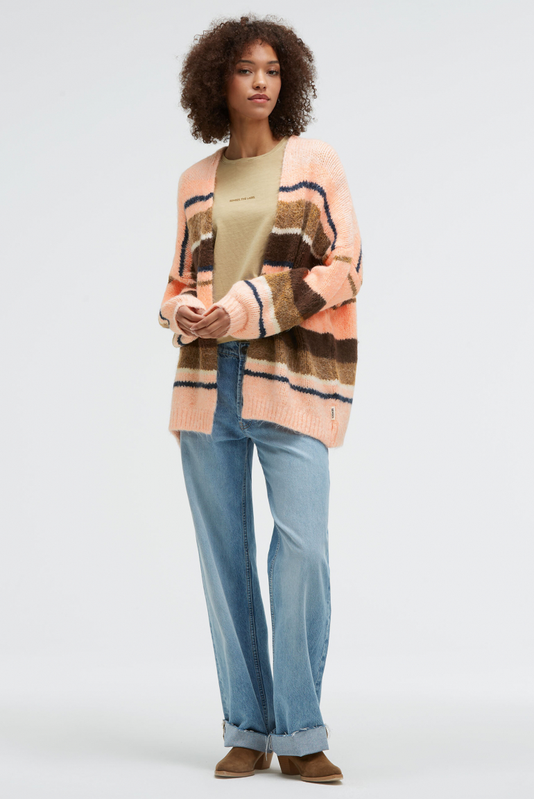 Offener Kurz-Cardigan KH:EA mit Streifen-Design