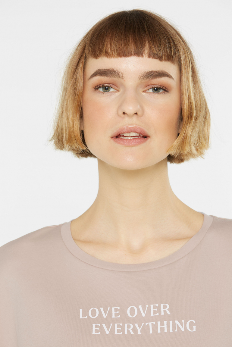 Oversized Boxy-T-Shirt mit Print