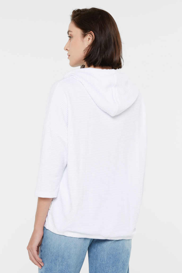 Strukturiertes Kapuzensweatshirt SO:LA