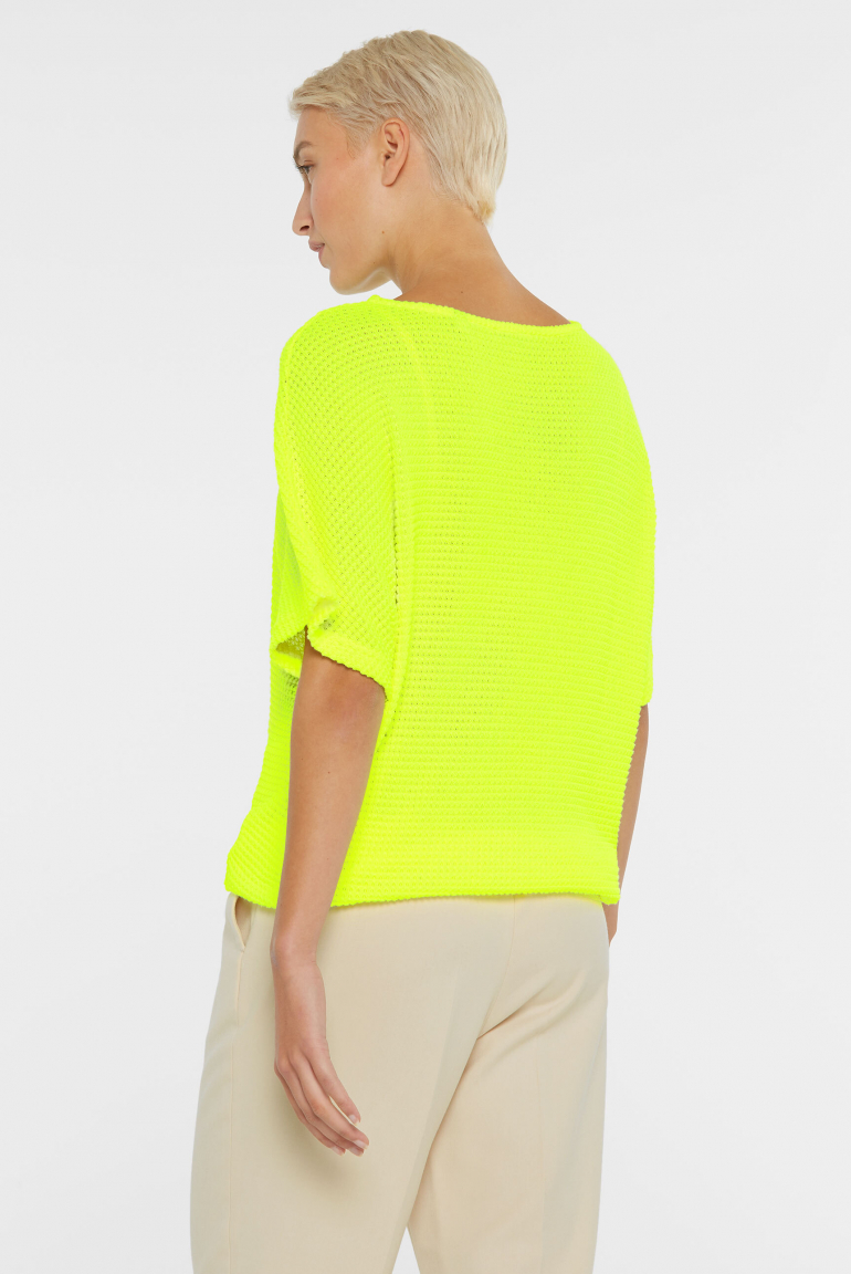 Strukturiertes Kurzarm-Shirt KAR:LA Loose Knit