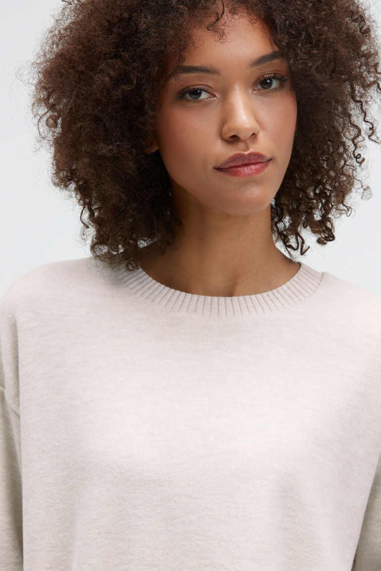 Sweatshirt SI:NA aus Jersey-Rippstrick